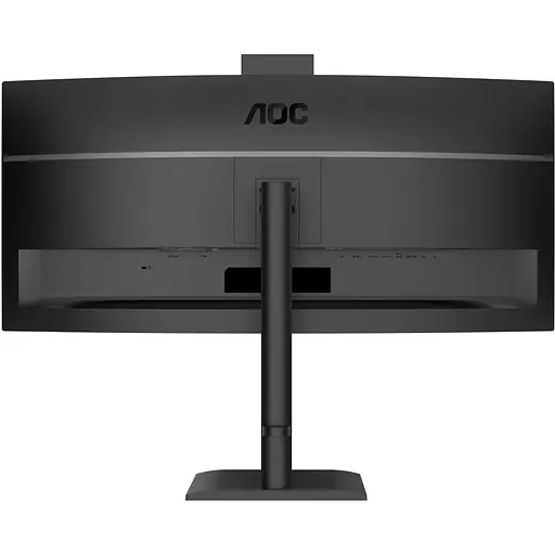 TFT 34" AOC CU34E4CW, WQHD, VA, 120Гц, выгн., 2xHDMI, DP, USB-C, RJ-45, USB-hub,cam,HAS, кол.,черный