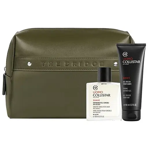 Набір для чоловіків Collistar Linea Uomo: Лосьйон після гоління 100 мл + Гель для душу 100 мл + Косметичка - фото 2