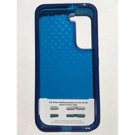 Оригинальный противоударный силиконовый чехол Tech21 Evo Check для Samsung Galaxy S22 (6.1") Blue (T21-9408) - фото 6
