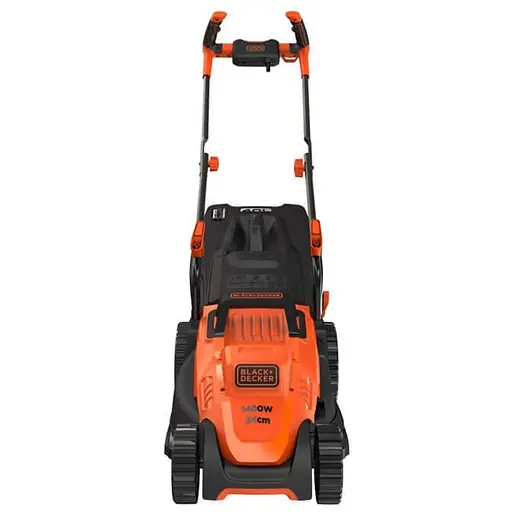 Газонокосарка електрична Black+Decker 1400 Вт травозбірник 40 л (BEMW461BH) - фото 2