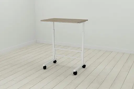 Стіл приставний Ferrum-decor Аміго 62x60x40 метал Білий ДСП Дуб Дуб Сонома Трюфель 16мм (FRD-102537)