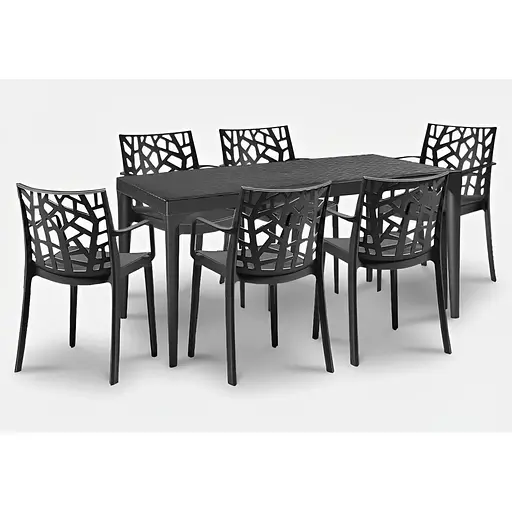 Стул садовый пластиковый Bica Matrix графит - фото 7