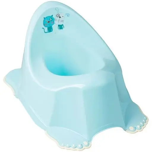 Горшок детский Tega Baby антискользящий Dog&Cat light blue - фото 1