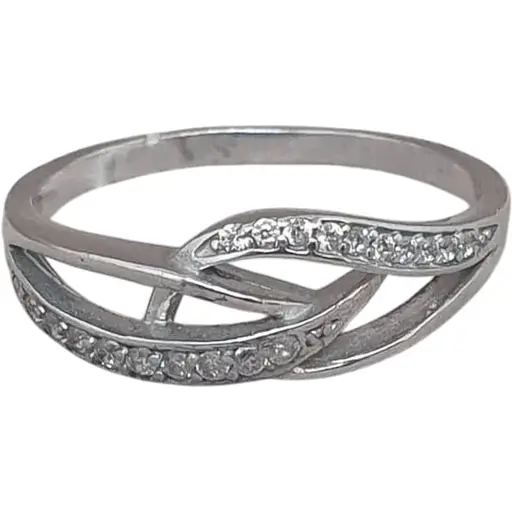 Серебряное кольцо Агни Искренность с фианитами. 1888/9Р-CZ 17