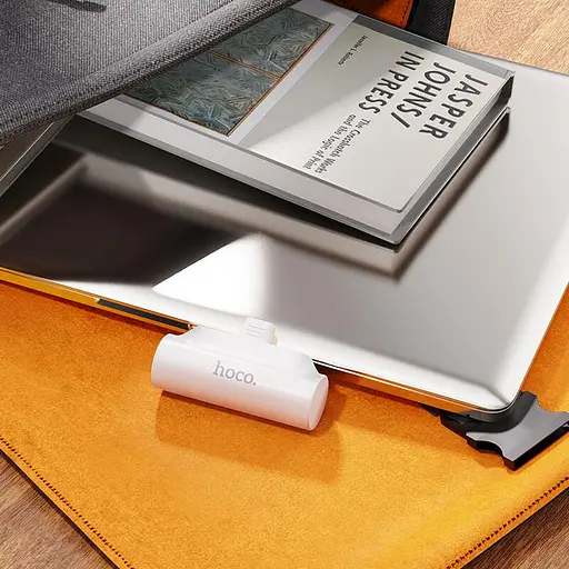 Зовнішній акумулятор Hoco 4000mAh DB16 Straight with Micro USB holder - фото 6