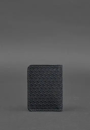 Кожаная обложка для ID-паспорта и водительского заседания 4.0 Карбон синяя - фото 5