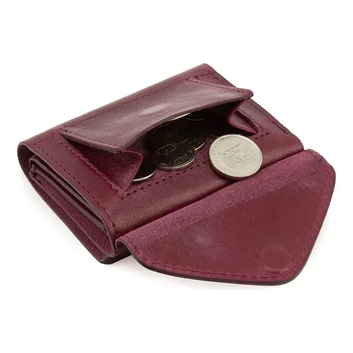 Женский кожаный кошелек Grande Pelle 8х10х2 см acs0029354 - фото 6