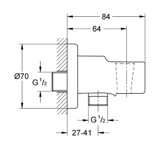 Набір гігієнічного душу прихованого монтажу Готовий комплект для гігієнічного душу Grohe Essence з Tempesta-F UA111197243, Чорний матовий - фото 2
