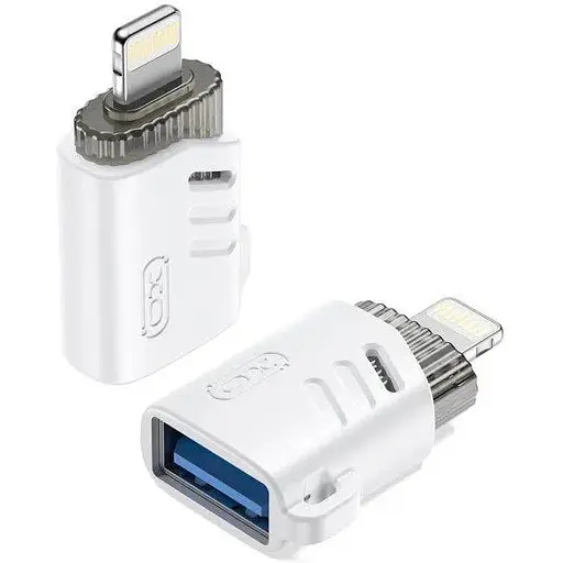 Адаптер XO NB256A USB-A female to Lightning adapter Белый