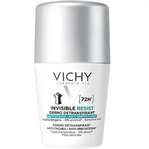 Шариковый дезодорант-антиперспирант Vichy Deo Invisible Resist 72 часа защиты 50 мл 