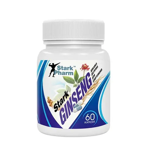 Екстракт кореня женьшеню Stark Pharm Ginseng Strong Extract 60 caps (1086-100-70-0616353-20)