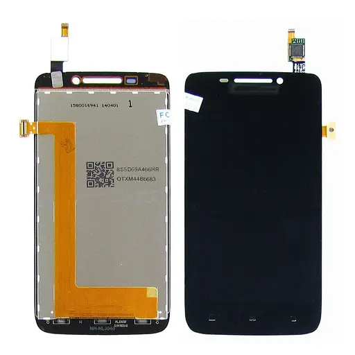 Дисплей для Lenovo S650 с черным тачскрином - фото 1