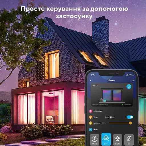 Стричка свитлодиодна розумна Govee H611 LED Strip Lights, 10м, RGB, WI-FI/Bluetooth, билий - фото 3