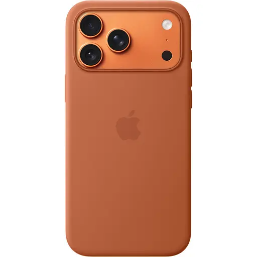 Чехол Silicone Case with Button, Animation & MagSafe для Apple iPhone 17 Pro Max Terra Cotta AAA (149949)