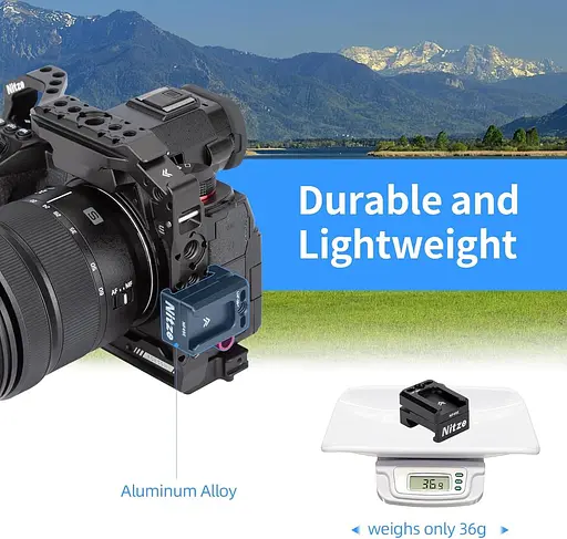 Швидкознімний затискач Nitze НАТО з холодним черевиком, для кріплення камери та монітора - фото 3