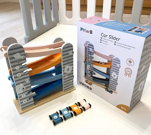 Дерев'яний автотрек Viga Toys PolarB 44013 розвиваюча гра - фото 4