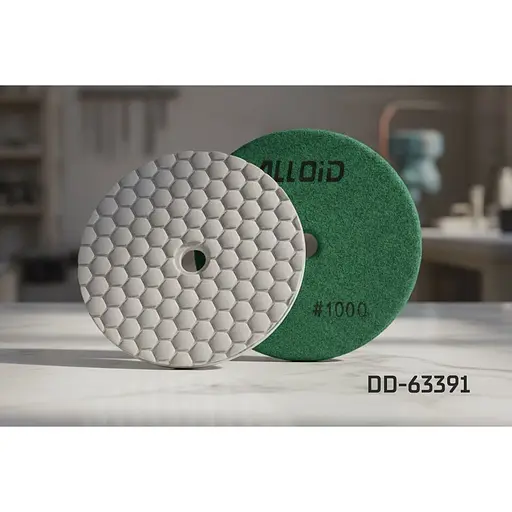 Круг алмазний Alloid Building Tools Hexagon шліфувальний на липучці 100 мм зерно 1000 (DD-63391) - фото 7