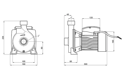 Насос поверхневий відцентровий Thermo Alliance CPm158/1 - фото 3