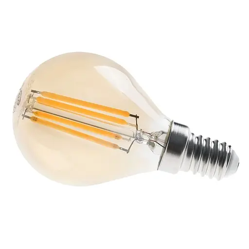 Лампа Brille світлодіодна LED 4W E14 COG WW G45 Amber 220 В - фото 4