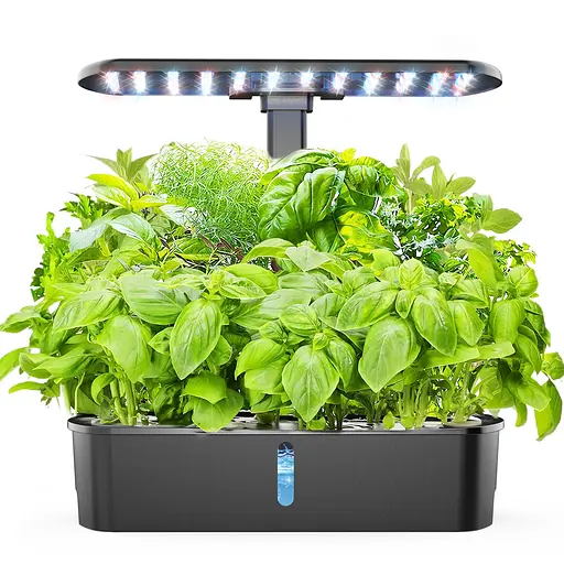 Система гидропонная IGS-61 на 12 растений с LED-подсветкой Черный - фото 1