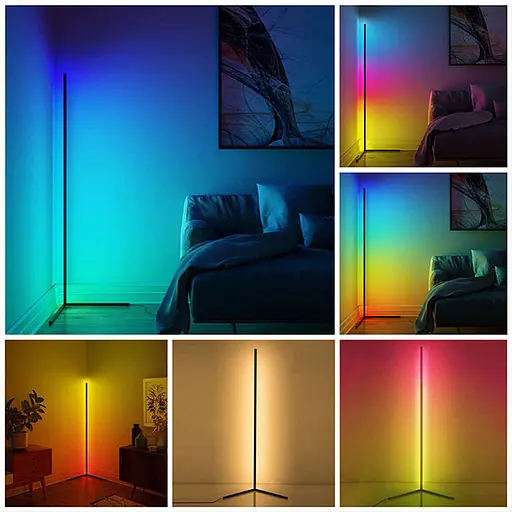 Підлогова кутова LED лампа RGB Magic 1 Bluetooth USB with app Black - фото 2