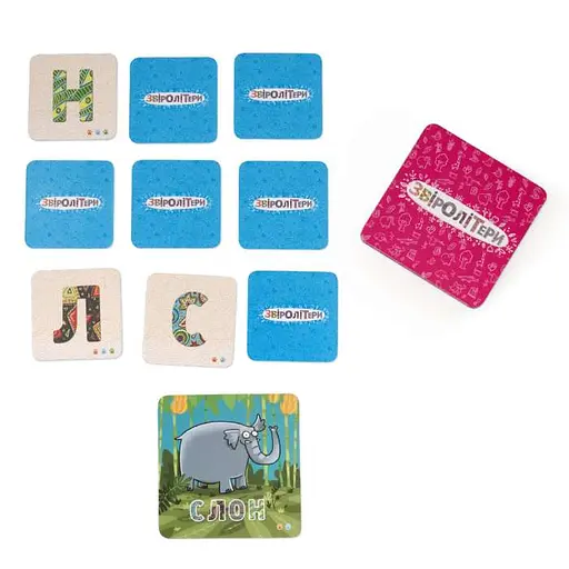 Настільна гра The Brainy Band Звіролітери (укр.) (УКР008) - фото 2