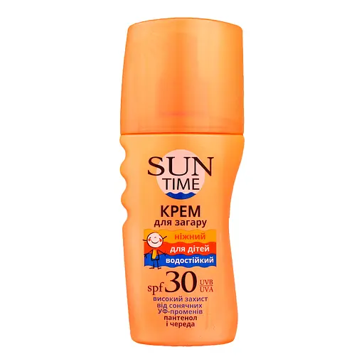 Крем для засмаги Біокон Sun Time SPF 30 Ніжний для дітей 150 мл - фото 2