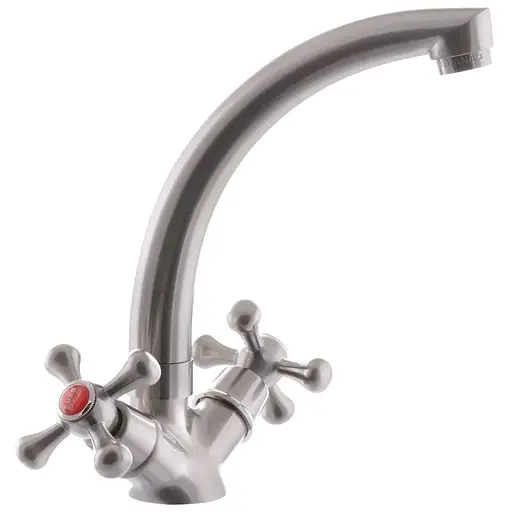 Змішувач для умивальника EP Smes 272 EP0093 Нержавіюча сталь - фото 1