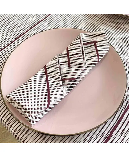 Серветка Прованс Avantime, 40х40 см, Міраж, бордо (17321)