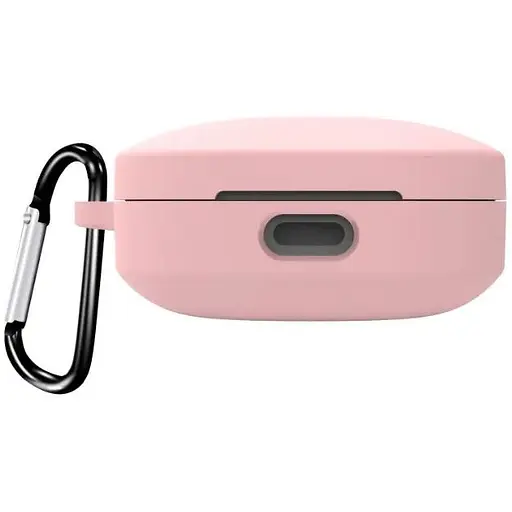 Чохол-накладка DK для Xiaomi Redmi Buds 6 Active | Silicone Candy Friendly з карабіном (pink)