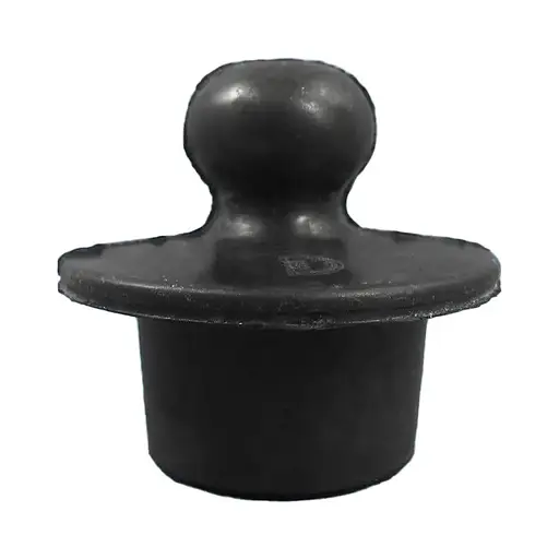 Пробка для раковини та ванної гумова велика D 40 мм, Господар Чорний 85726 - фото 1