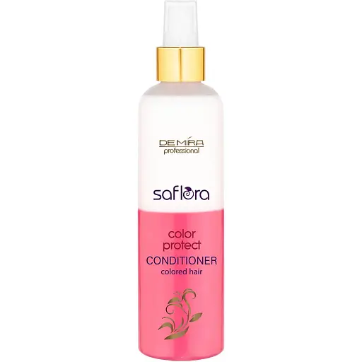 Уценка. Двухфазный спрей DeMira Professional Saflora Color Protect для окрашенных волос, 250 мл