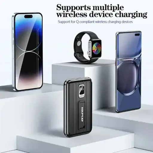 Магнитный повербанк PBDY202 10000 мА·ч Беспроводная зарядка 15 Вт, быстрая зарядка 22,5 Вт, магнитная зарядка Apple Watch 3 Вт - фото 7