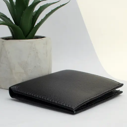 Портмоне мужское кожаное Ricco Grande 608-A черное на кнопке - фото 4