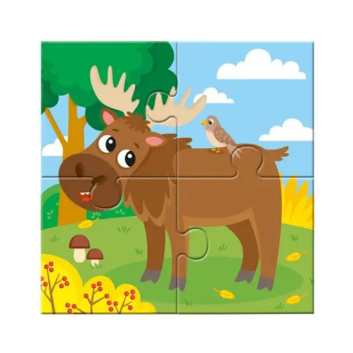 Багаторазова водна розмальовка - пазл. Лісові тваринки - фото 3