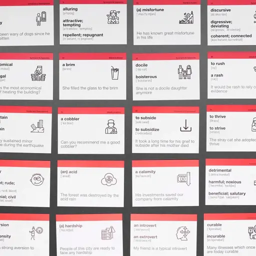 Картки для вивчення англійських слів. IELTS (500) рівень 5.0-7.0 - фото 3