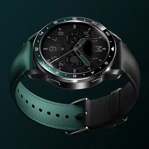 Ремінець шкіряний Tamister для годинника Xiaomi Watch 2/ 2Pro/ S4/ S3/ S2/ S1 22 мм Black-green - фото 5