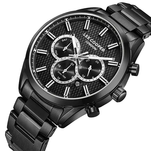 Наручний годинник чоловічий Lee Cooper London Black Чорний (3448) - фото 2
