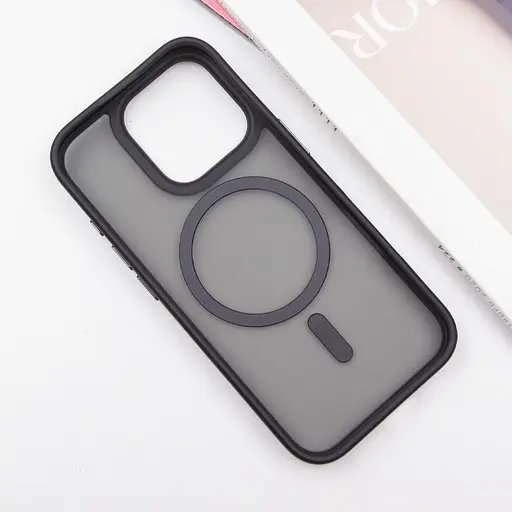 Чохол Epik TPU+PC Metal Buttons with MagSafe для Apple iPhone 16 Pro 6.3 Чорний - фото 3