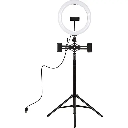 Кільцева USB RGBW LED лампа Puluz PKT3055B 10.2" + штатив 1.65 м - фото 1