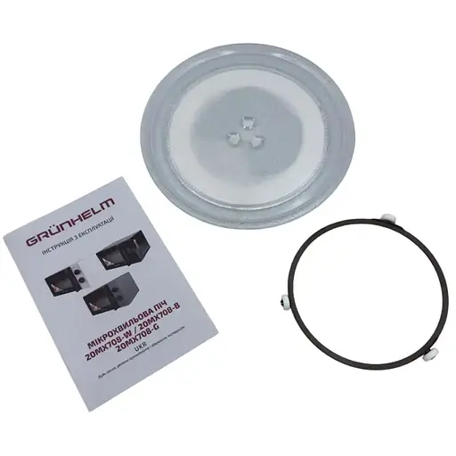 Мікрохвильова піч Grunhelm 20MX708-G 700 Вт 20 л сіра (146527) - фото 4