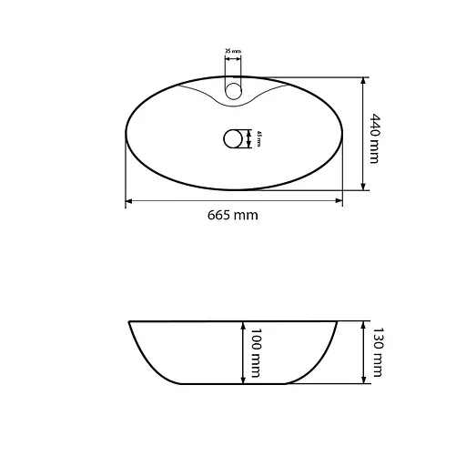 Умивальник VBI Oratino білий накладний VBI-015503, Білий - фото 4