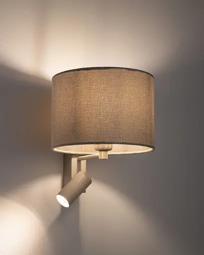 Бра, настінний світильник Nowodvorski 11668 Cedro A E27|GU10 (R35) 10W|10W IP20 світло-сірий - фото 2