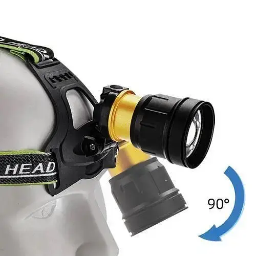 Налобний ліхтар Bailong BL-A12-3-P90 (3х18650) 1400лм - фото 2