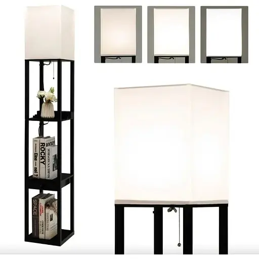 Підлогова лампа Costway Alampia торшер з шухлядою - фото 2