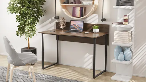 Комп'ютерний стіл Ferrum-decor Скай 75x120x60 чорний ДСП Дуб Сонома Труфель 16мм (FRD-103623)