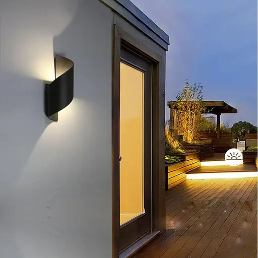 Чорний Світлодіодний вуличний світильник чорний - фото 4