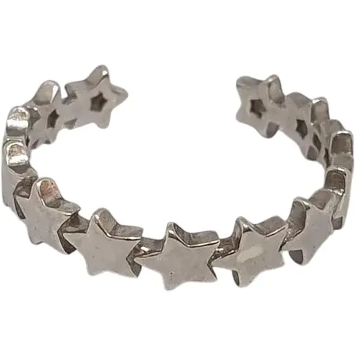 Серебряное кольцо Aurora Звезды. 81698 16,5