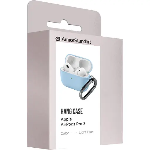 Чохол ArmorStandart Hang Case для Apple AirPods Pro 3 Light Blue (ARM88313) [149498] - фото 3