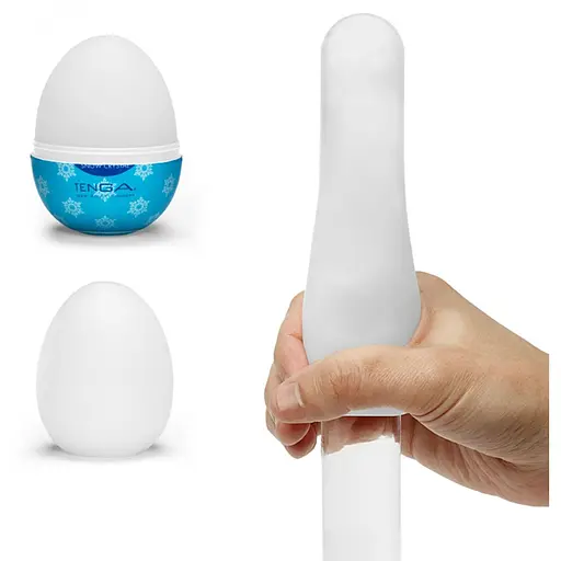 Мастурбатор-яйце Tenga Egg Snow Crystal з охолоджувальним лубрикантом (4821002029907) - фото 3